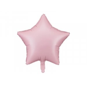 Folieballong - Stjerne - Matt rosa - 48 cm Folieballong - Stjerne - Matt rosa - 48 cm
