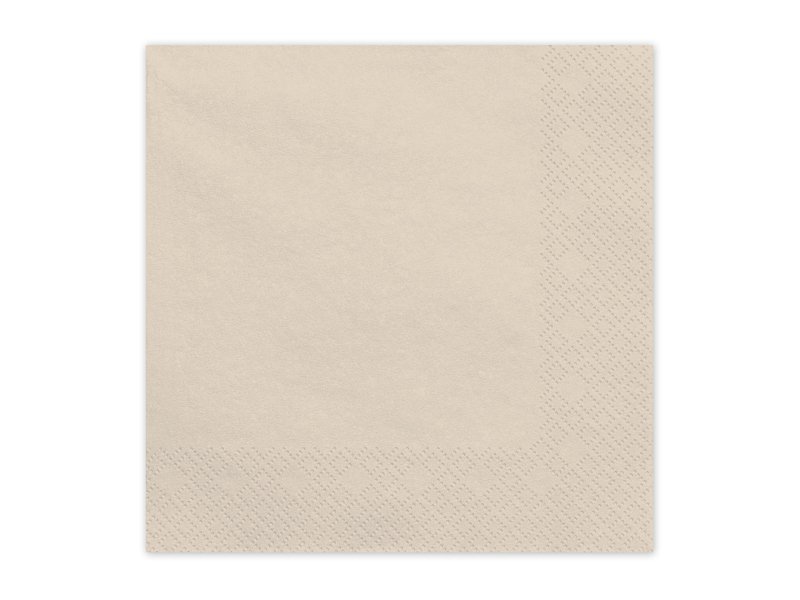 Papirservietter – Beige – Servietter, Borddekking