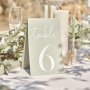 Bordnummerering - 1-12 - Sage Wedding