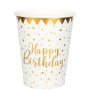 Pappkrus - Gratulerer med dagen - Gullstjerner - 10-pakning Pappkrus - Gratulerer med dagen - Gullstjerner - 10-pakning