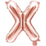 Bokstavballonger - Rosgull - 35 cm - Bokstav: X