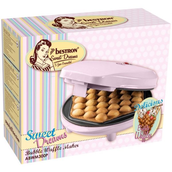 Vaffeljern - Bestron Sweet Dreams - Bubbles Vaffeljern - Bestron Sweet Dreams - Bubbles