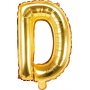 Bokstavballonger - Gull - 35 cm - Bokstav: D