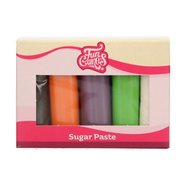 Sugarpaste/Sugarpaste - Mixpack - Halloween - FunCakes - 5x100g Sugarpaste/Sugarpaste - Mixpack - Halloween - FunCakes - 5x100g