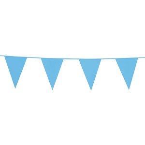 Flagggirlander - Babybl� - 20x30 cm flagg - 10 m