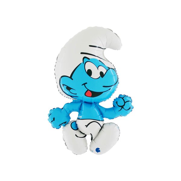 Folieballong - Smurfene - Smurf - Form - 81 cm Folieballong - Smurfene - Smurf - Form - 81 cm