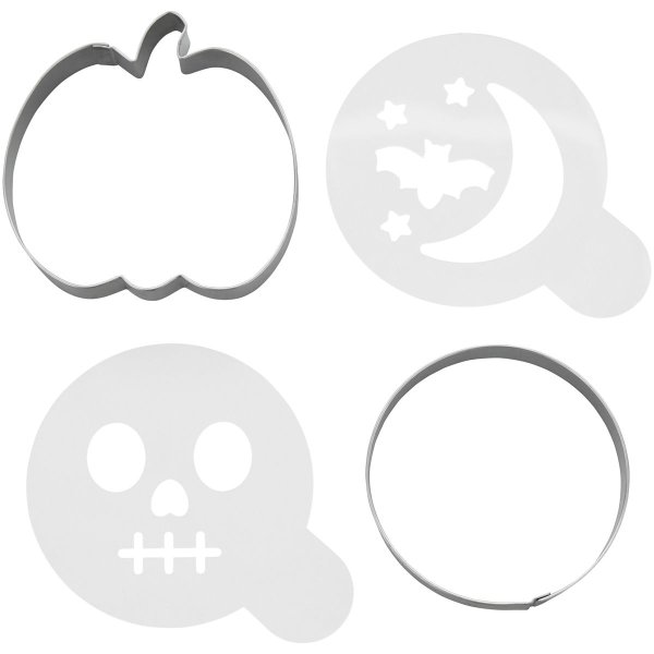 Kakeutstikkere med sjablonger - Halloween - Wilton - 4-pakning Kakeutstikkere med sjablonger - Halloween - Wilton - 4-pakning