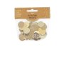 Konfetti - Brun - 2,5 cm Konfetti - Brun - 2,5 cm