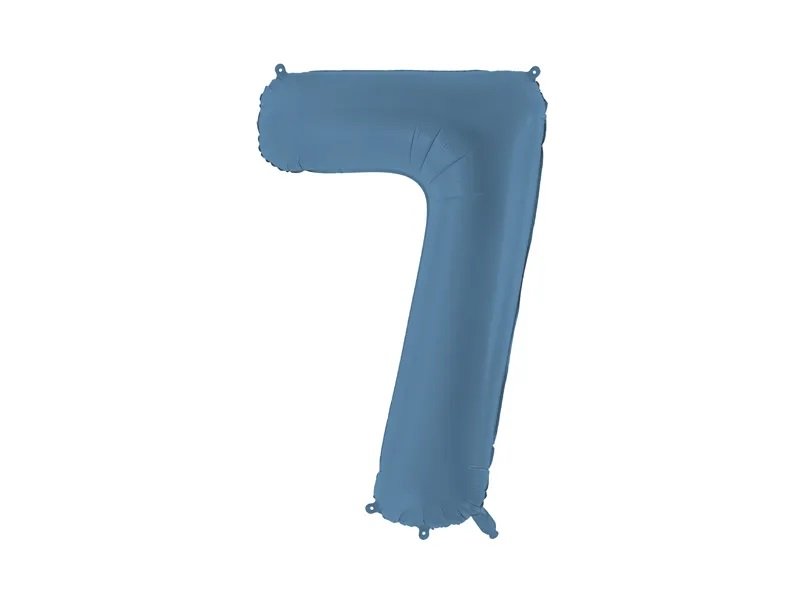 Tallballong – Marineblå – 86 cm – Nummer: 7 – Tallballonger, Ballonger