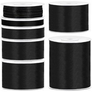Satengbånd - Svart - 25 m Satengbånd - Svart - 25 m