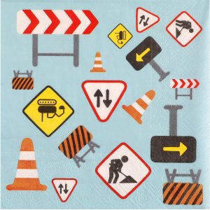 Servietter - Under konstruksjon - 20-pakning