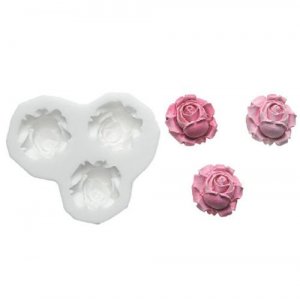 Silikonform - Sugarflex - Roser - 2,2 x 2,3 cm