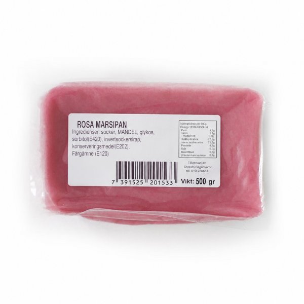 Marsipan Rosa - 500g - Örebro Bakeri Marsipan Rosa - 500g - Örebro Bakeri