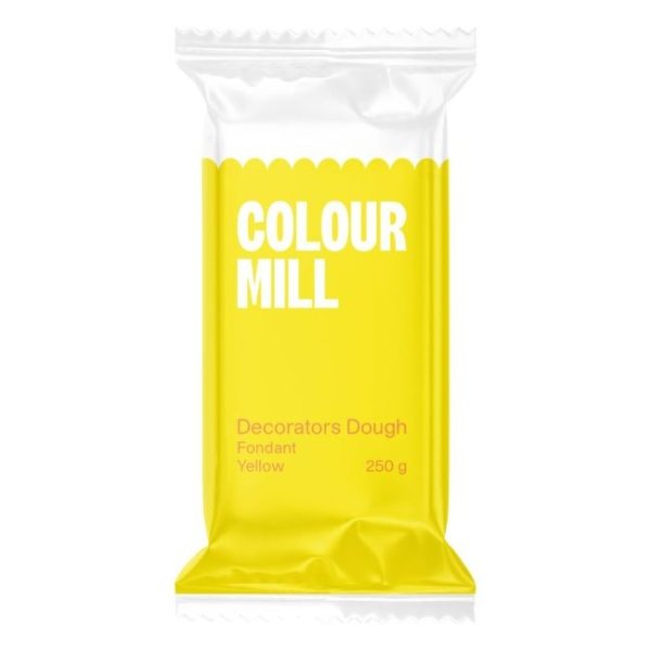 Sukkerpasta-deig - Gul - Fargekvern - 250 g