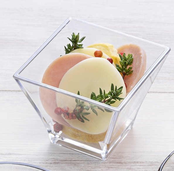 Mingle tilbehr - Snackterninger transparente - 8,8 cl - 6-pakning