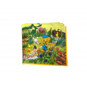 Serviett 33x33cm - 16 stk - 3-lags - Teddybjrn Natur