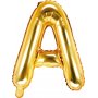 Bokstavballonger - Gull - 35 cm - Bokstav: A