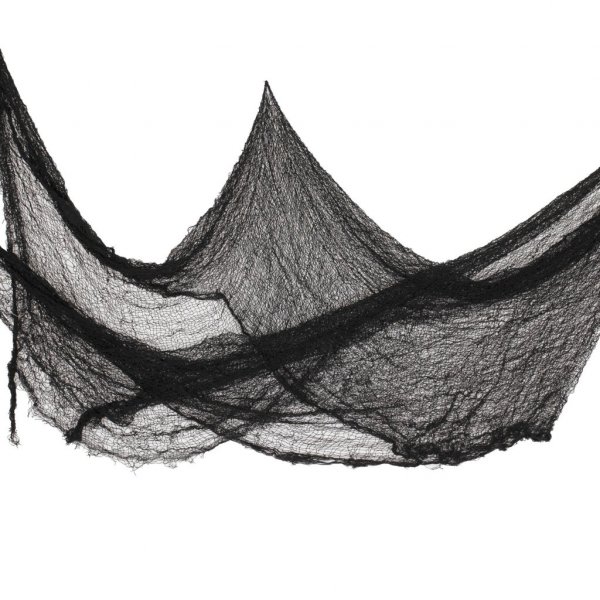 Svart stoff - 3 m x 75 cm