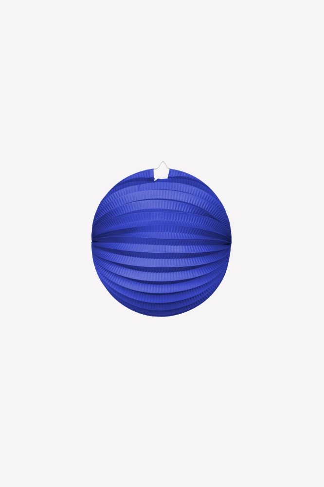 Lanterne – Papir – Blå – 25 cm – Lamper og lykter til bryllup, Bryllupsdekorasjoner