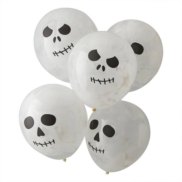 Ballonger - Hodeskallemaling - 5-pakning Ballonger - Hodeskallemaling - 5-pakning