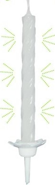 Kakelys - Lyser i mørket - 10-pakning Kakelys - Lyser i mørket - 10-pakning