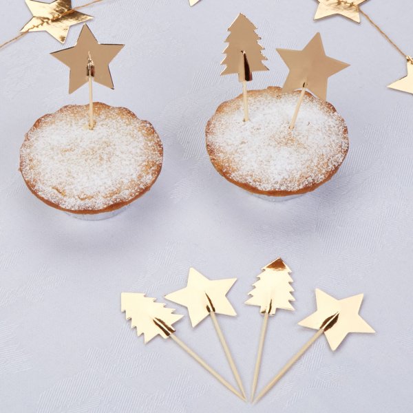 Cake Picks - Dazzling Christmas