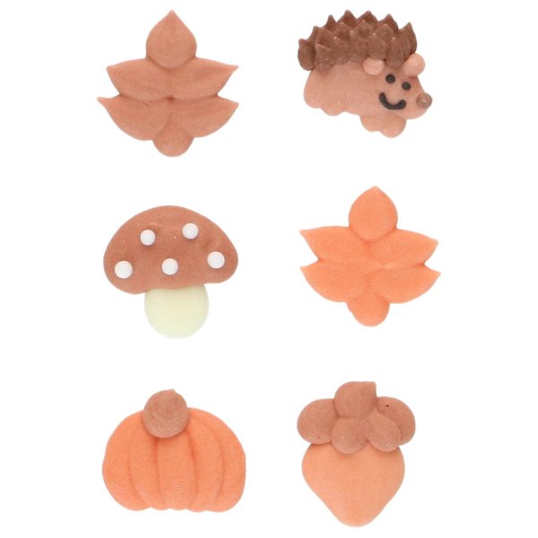 Funcakes - Sukkerpynt - Høsttema - 8 stk Funcakes - Sukkerpynt - Høsttema - 8 stk