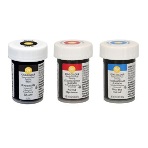 Pastafarge 3-pakning - Blå, Rød, Svart - 3 x 28 g - Wilton Pastafarge 3-pakning - Blå, Rød, Svart - 3 x 28 g - Wilton