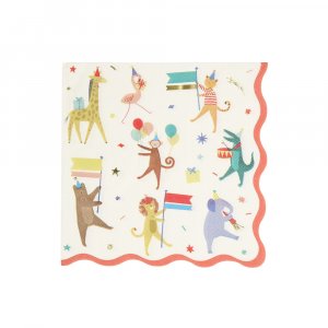 Servietter - Dyremotiver - 16-pakning