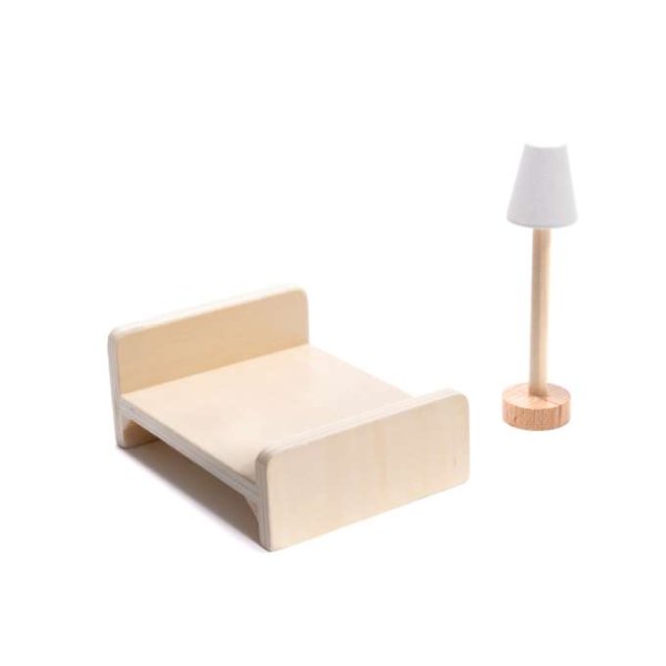 Dukkeskap i MDF med LED-belysning 78 cm hvitt inkludert 16 møbler - Byggesett Dukkeskap i MDF med LED-belysning 78 cm hvitt inkludert 16 møbler - Byggesett