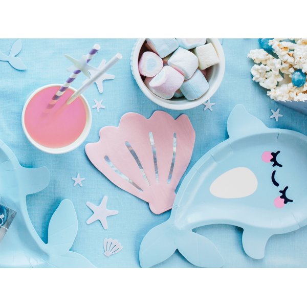 Servietter - Skjell - Rosa - 20-pakning Servietter - Skjell - Rosa - 20-pakning