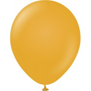 Ballonger ensfarget - Premium 45 cm - Sennep