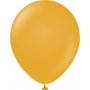 Ballonger ensfargede - Premium 45 cm - Sennep - 5-pakning