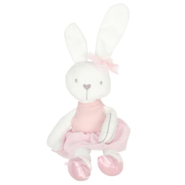 Kosedyrkanin i rosa kjole 42 cm