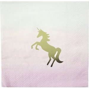Små servietter - Vi elsker enhjørninger - 16 stk Små servietter - Vi elsker enhjørninger - 16 stk