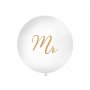 Kjempeballong - Mr - Hvit/Gull Kjempeballong - Mr - Hvit/Gull