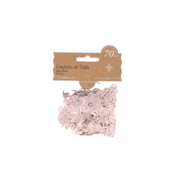 Konfetti 70 - Roségull - 1 cm Konfetti 70 - Roségull - 1 cm
