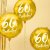Rund folieballong - Guld - 60th Birthday