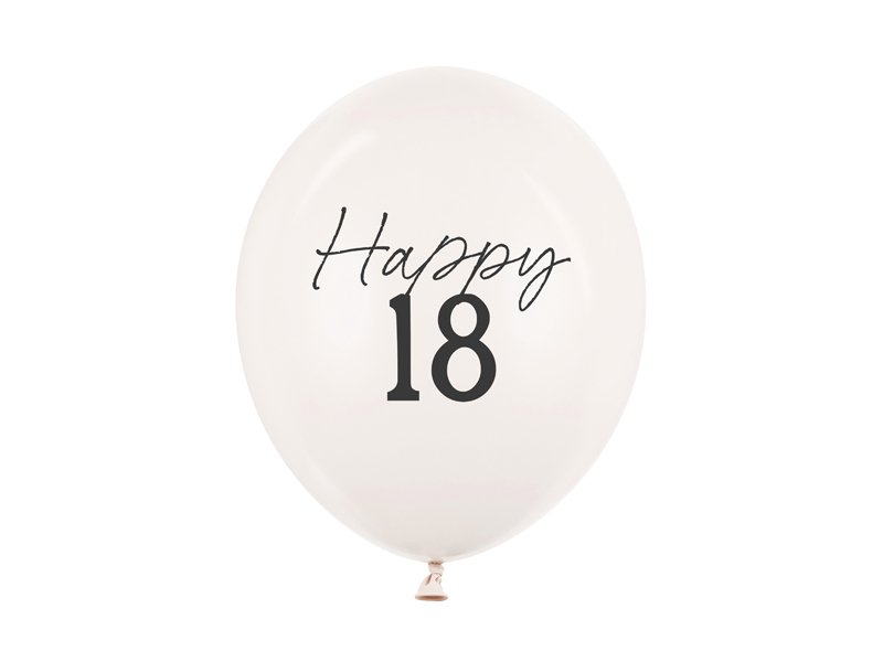 Ballonger - Pastellhvite - 18 stk - Pastell, Ensfargede ballonger, Ballonger