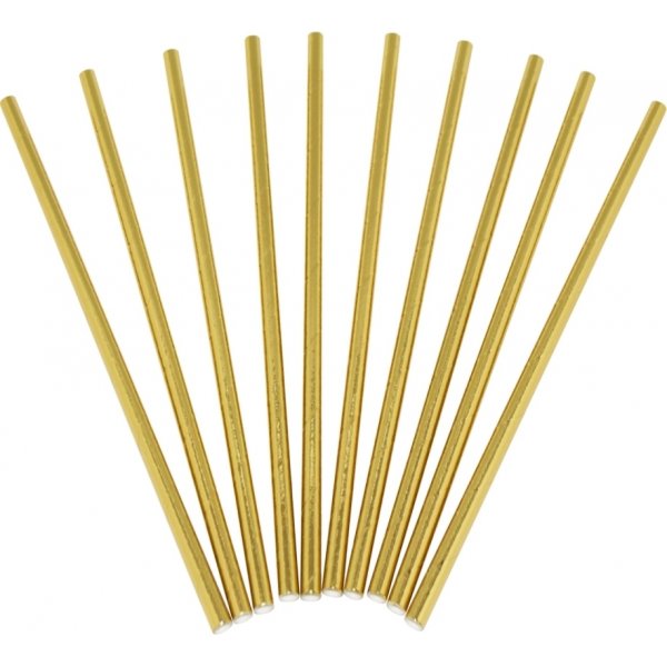 Sugerør - 24-pakning - Gull metallic Sugerør - 24-pakning - Gull metallic