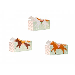 Snackbokser - Hestetema - 3 stk