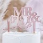 Cake Topper - Mr & Mrs - A Touch of Pampas