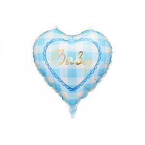 Folieballonghjerte "Baby" - Lysebl�