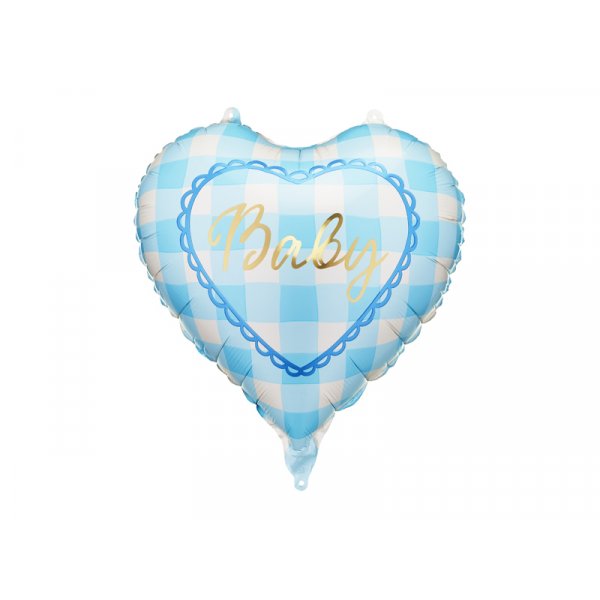 Folieballonghjerte "Baby" - Lyseblå Folieballonghjerte "Baby" - Lyseblå
