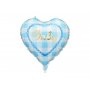 Folieballonghjerte "Baby" - Lyseblå Folieballonghjerte "Baby" - Lyseblå