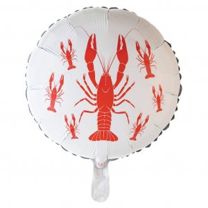 Rund folieballong - 46 cm - Kreps