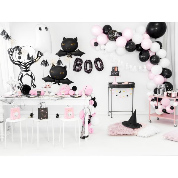 Papptallerkener - Svart katt - Rosa Halloween - 6-pakning Papptallerkener - Svart katt - Rosa Halloween - 6-pakning