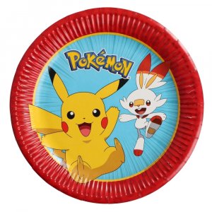 Papptallerkener - Pok�mon - 8-pakning - 23 cm