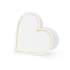 Bordkort - Hjerte med gullramme - Morsomt faktum - 10-pakning