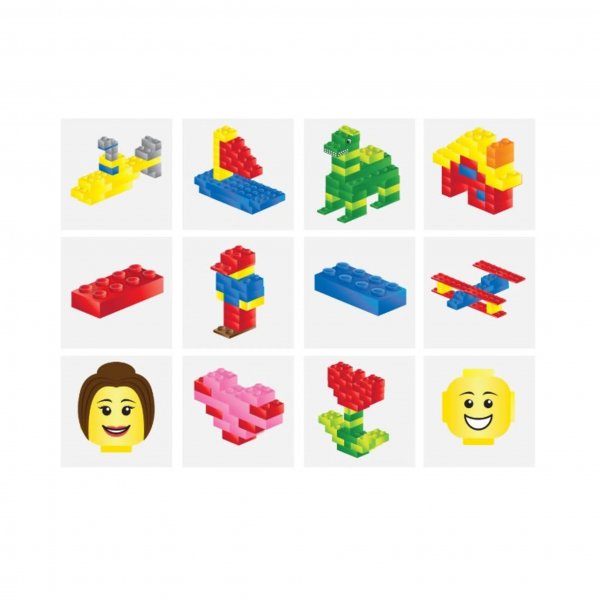 Tatoveringer - Byggeklosser - 12 stk